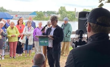 Knut Klimmet speaks at Limerick memorial launch