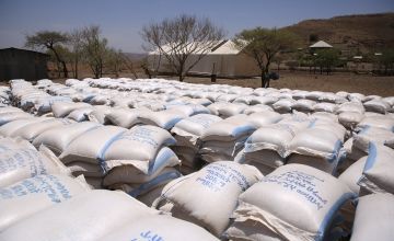 Food for distribution in Ethiopia