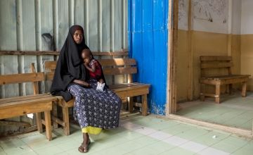 A Somali woman with her daughter visit a maternal and child health centre in Mogadishu, Somalia