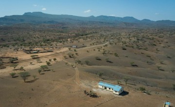 Aerial view of Turkana, Northern Kenya