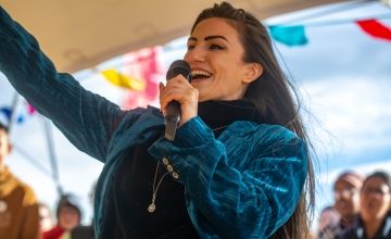 Fionnuala Moran speaking at COPON Festival