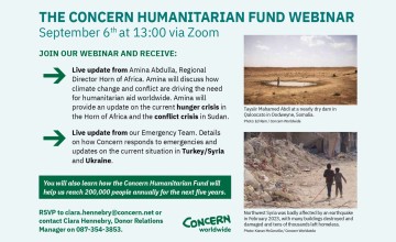 Invitation to Concern Humanitarian Fund webinar