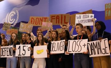 Youth activists demonstrate at COP27