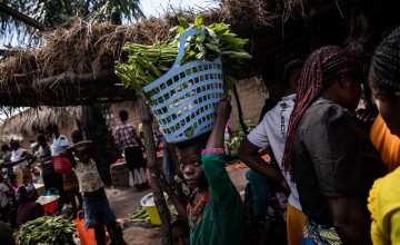 The central market of the town of Manono, Tanganyika Province. Photo: Hugh Kinsella/Concern Worldwide.