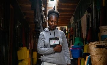 Hannah Kisia, a student in Kenya