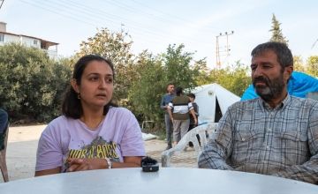 Erva* and her father Mehmet* talk to Concern about how they have been coping