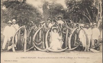 An archival photo from the territory known as French Congo in 1904, a colony that broke off into several independent states, including present-day Central African Republic.