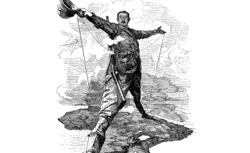 An editorial cartoon published in Punch magazine in 1892 references the Scramble for Africa, in which seven European powers divided the continent up amongst themselves. (Public Domain)