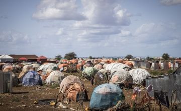 An IDP settlement on the outskirts of Baidoa, Somalia. Photo: Ed Ram/Concern Worldwide