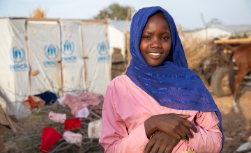 Zahra's daughter Salmata* (13) in a refugee camp in Eastern Chad. Photo: Eugene Ikua/Concern Worldwide