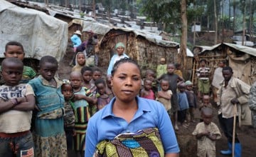 Bulengo camp, one of the newest camps in DRC, around 400 people with disabilities have organised a group and elected representatives. The camp is built on ground made of broken volcanic rocks, and heavy rains almost daily leave the ground muddy and wet, making it inhospitable and sometimes impassable for people using crutches or wheelchairs. They say they struggle to access the few services available, including the distribution of food and medical facilities.