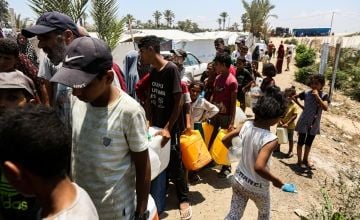 People seeking aid in Gaza