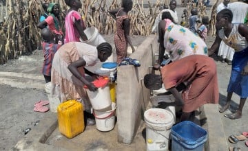 A Concern borehole at a site for displaced people in Roriark, South Sudan where more support is needed. (Photo: Concern Worldwide)