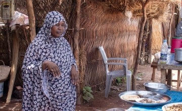 Amani at her restaurant