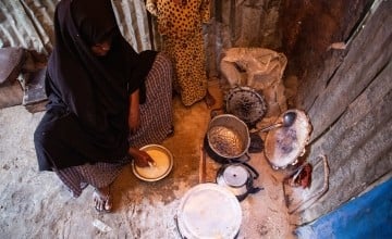 Rugiyo* and her family moved to a camp for internally-displaced people in Mogadishu after their crops failed due to the droughts. Somalia consistently ranks among the world's “hungriest” countries on Concern and Welthungerhilfe's annual Global Hunger Index. (Photo: Mustafa Saeed/Concern Worldwide)