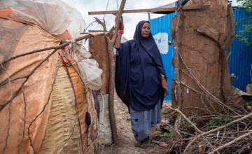 Malliya* lives in a refugee camp in Afgooye, Somalia. She and her husband moved to the camp due to the severe droughts in their previous area. (Photo: Mustafa Saeed/Concern Worldwide)