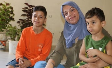 Fatima and her children are Syrian refugees in Lebanon. Omar Daouk/Concern Worldwide