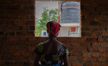 A GBV survivor who was raped while going to cultivate a plot of land. Immediately after the attack, she received support and advice from Concern Worldwide at a health centre. Photo: Eugene Ikua/Concern Worldwide