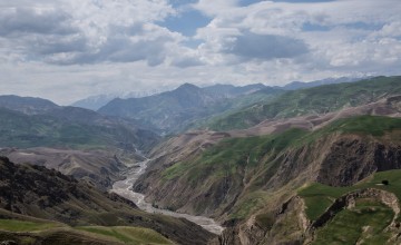 Mountains and valleys in Takhar Province, Afghanistan. Some of the country's glaciers (which number in the thousands) can be seen in the background. Photo: Stefanie Glinski/Concern Worldwide