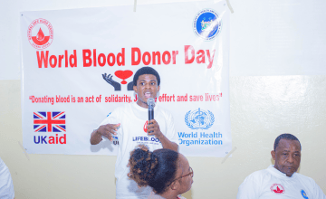 World Blood Donor Day event in Sierra Leone