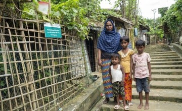 Sokina and three of her children