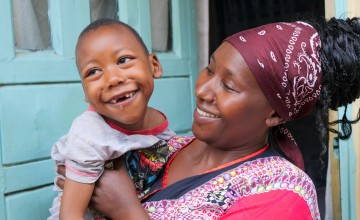 Susan Nzisa with her son Ian Mwangi