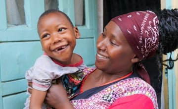 Susan Nzisa with her son Ian Mwangi