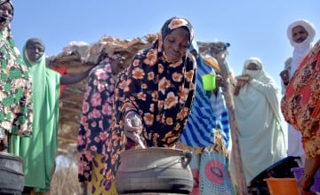 A culinary demonstration at the Ouallam displacement site, Niger. Photo: Ali Abdoulaye/Concern Worldwide