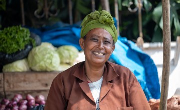 Birke Bilema at her grocery shop