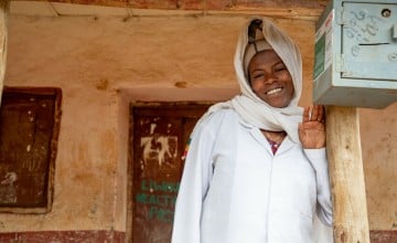 Taimy is a health extension worker specialising in nutrition and healthcare initiatives for mothers and children in Beyeda, Amhara. Photo: Eugene Ikua/Concern Worldwide.