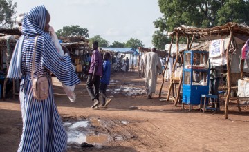 Wedweil displacement site in Northern Bahr el Ghazal. Photo: Jon Hozier-Byrne/Concern Worldwide