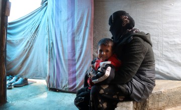 Samira* (42) her husband and eight children live in a camp in Menbij, eastern rural Aleppo.