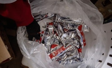 Bag of RUTF in Somalia health centre
