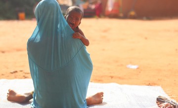 Single mum Rashida Sami and her son Ibrahim in Tahoua Hospital. 