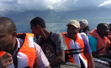 Concern Haiti emergency team on their way to La Gonave to respond to Hurricane Matthew. Photo: Peter Doyle/Concern Worldwide.