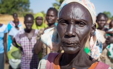 Widowed mother of five, Ahok Agouk Baak is part of Concern's livelihoods programming in Aweil West, Northern Bahr el North, South Sudan. Photo: Kieran McConville/Concern Worldwide.