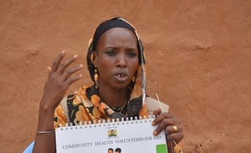Halima is a Community Health Volunteer (CHV) trained by Concern in Kenya. Photo: Concern Woeldwide.