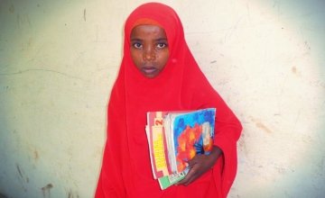 Faduma, a student at Darussalam Primary School who hopes to one day become a teacher. Photo by Concern Worldwide