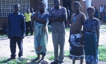 The Makitchansi family whose farm has been destroyed by recent floods in Malawi
