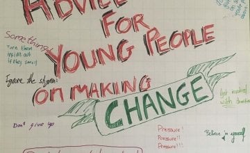 Poster from a Campaign Academy workshop session in 2017. Photo: Claire Marshall/Concern Worldwide. 