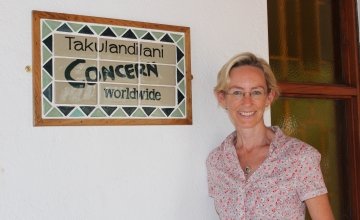 Concern Country Director in Malawi, Caoimhe Debarra at the Concern office in Lilongwe. Photo by Concern Worldwide.