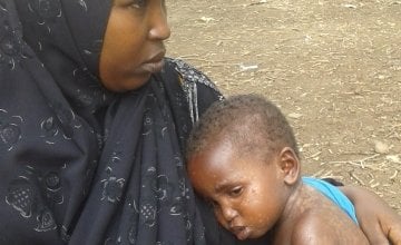 Mama Malyuun with her son Mohamed