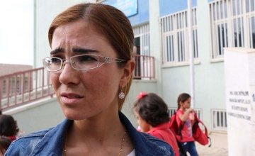 Farah Ibrahim is a teacher at a temporary education centre for Syrian refugee children in south-eastern Turkey. Photo: EU/ECHO/Caroline Gluck.
