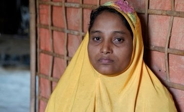 Shaju* watched on as her husband was killed by the Myanmar army. Photo: Concern Worldwide