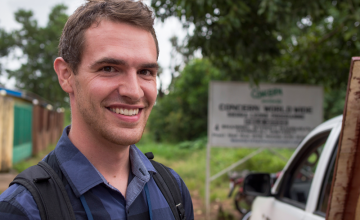 Joe Jasperse is working with frontline medical staff to help stop the spread of ebola. Photo: Concern Worldwide