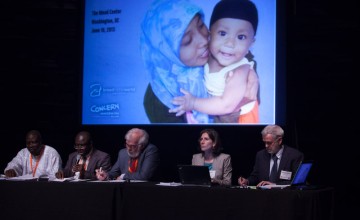 Tom Arnold (center), former CEO of Concern Worldwide, and Connell Foley (right), Director of Strategy, Advocacy and Learning for Concern Worldwide, at the event, "Sustaining Political Commitments for Scaling up Nutrition," co-hosted by Bread for the World and Concern Worldwide on June 10, 2013 in Washington, DC. Photo: Rick Reinhard.