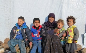 A family of Syrian refugees.