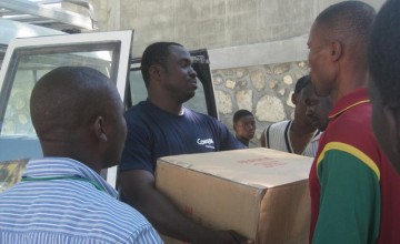 Concern staff member Jeanfrenel Tham in Haiti. Photo: Concern Worldwide. 