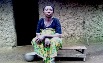 Mariamu lives with her four children in a village called Kweriba, just outside the Masisi centre. Photo: Ulua Popol/Concern Worldwide.