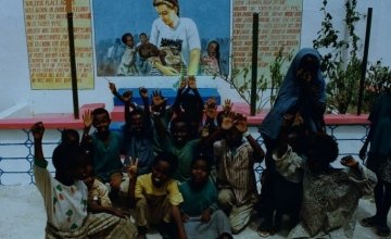 Mural in Mogadishu remembering Concern staff member Valerie Place who tragically lost her life there in 1993.